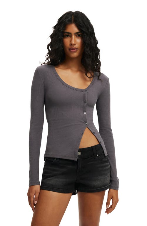 Cotton On Micro Low Denim Short In Black