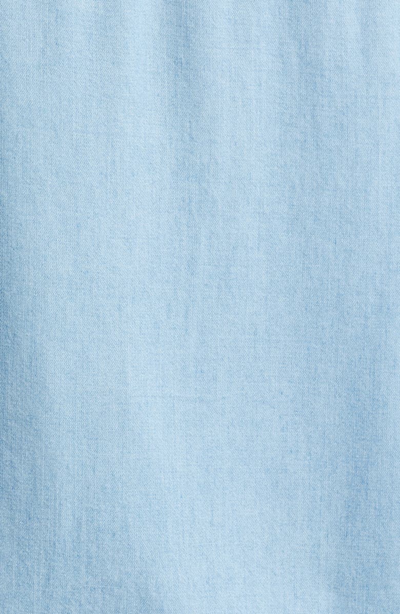 beachlunchlounge Fiorella Long Sleeve Button-Up Shirt, Alternate, color, Light Wash