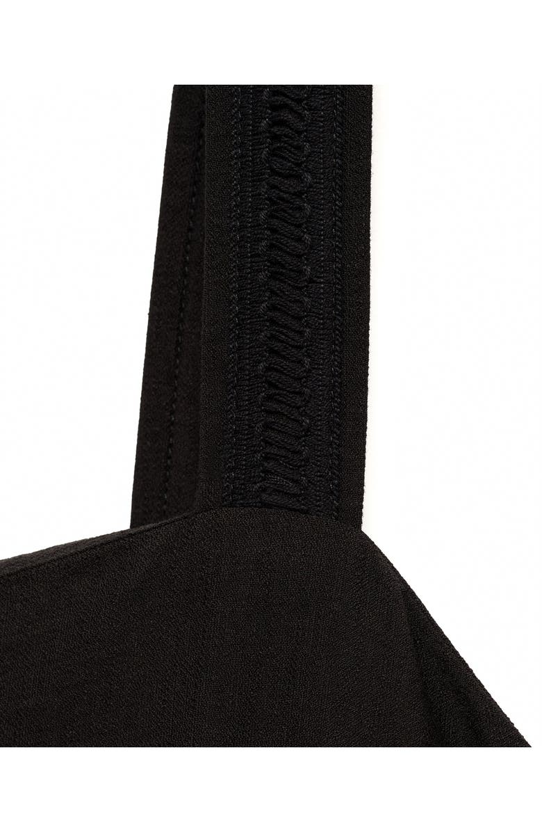 MANGO Crop Wide Leg Jumpsuit, Alternate, color, Black