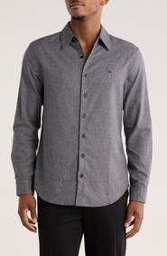 Calvin Klein Houndstooth Button-Up Shirt