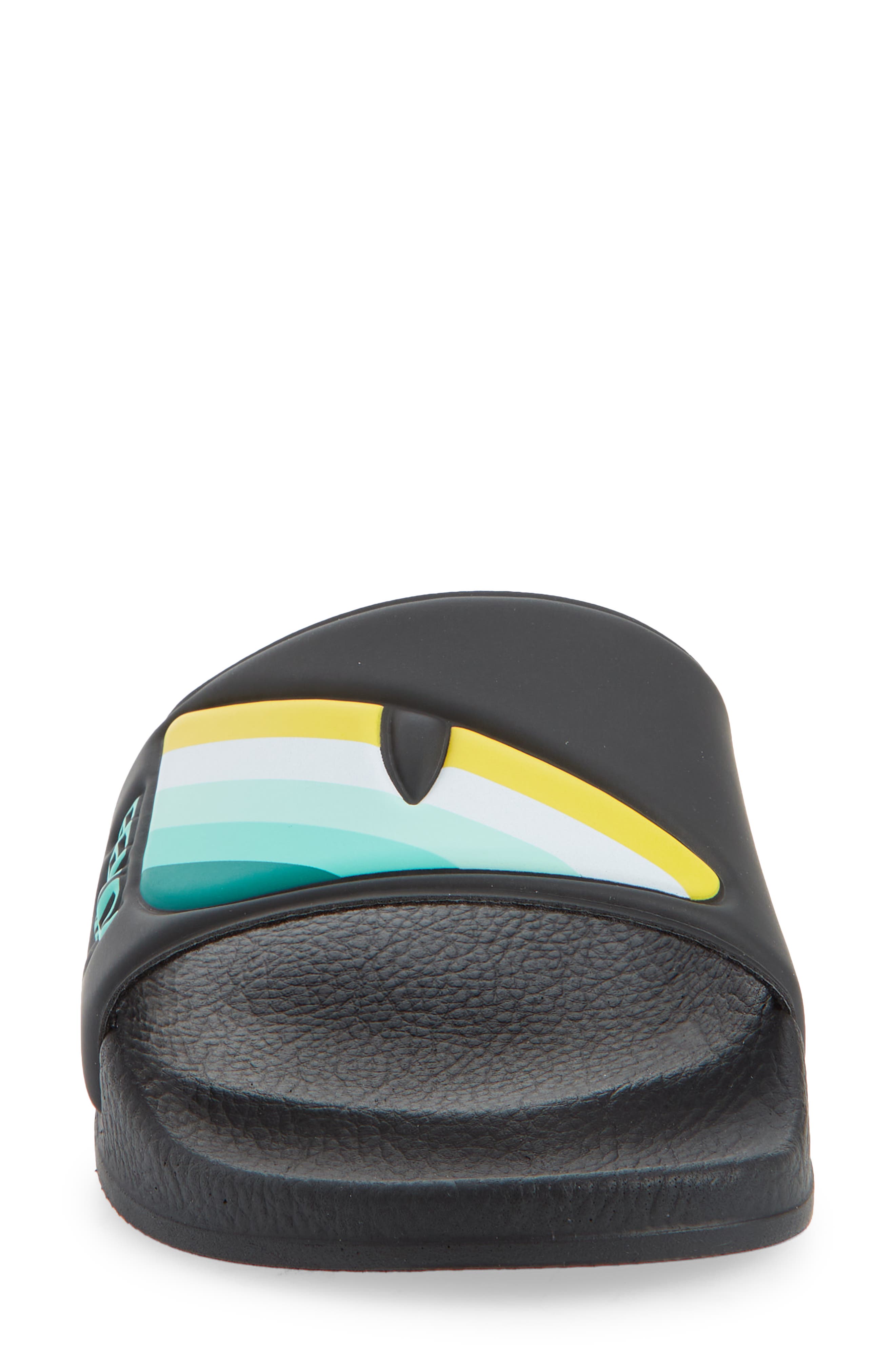 Fendi Kids' Monster Eyes Slide Sandal, Alternate, color, 