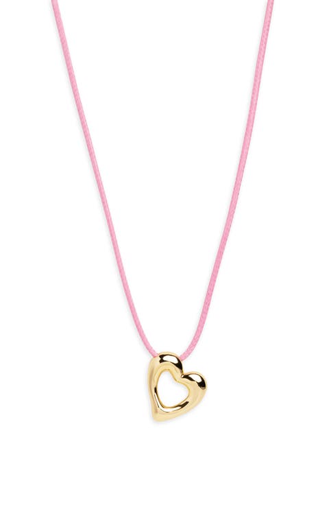 Open Heart Pendant Necklace