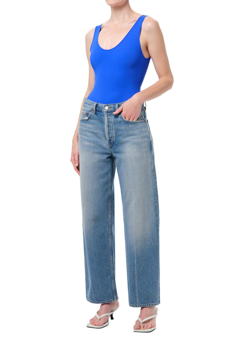 AGOLDE Tora Bodysuit, Alternate, color, Cobalt Md Royal Blue