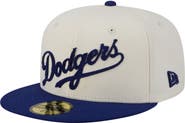 New Era Men's New Era  Cream Los Angeles Dodgers Two-Tone Stitch 59FIFTY Fitted Hat