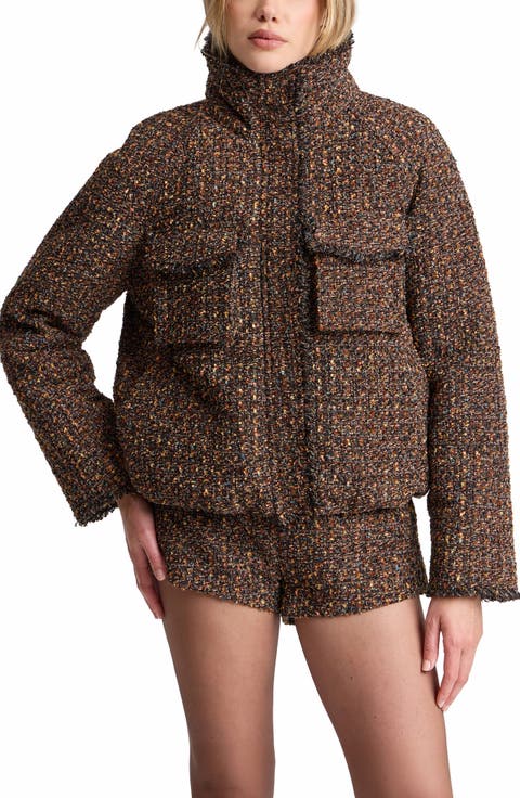 A Line Raglan Puffer Jacket