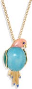 Lele Sadoughi Eileen Parrot Convertible Brooch & Pendant Necklace