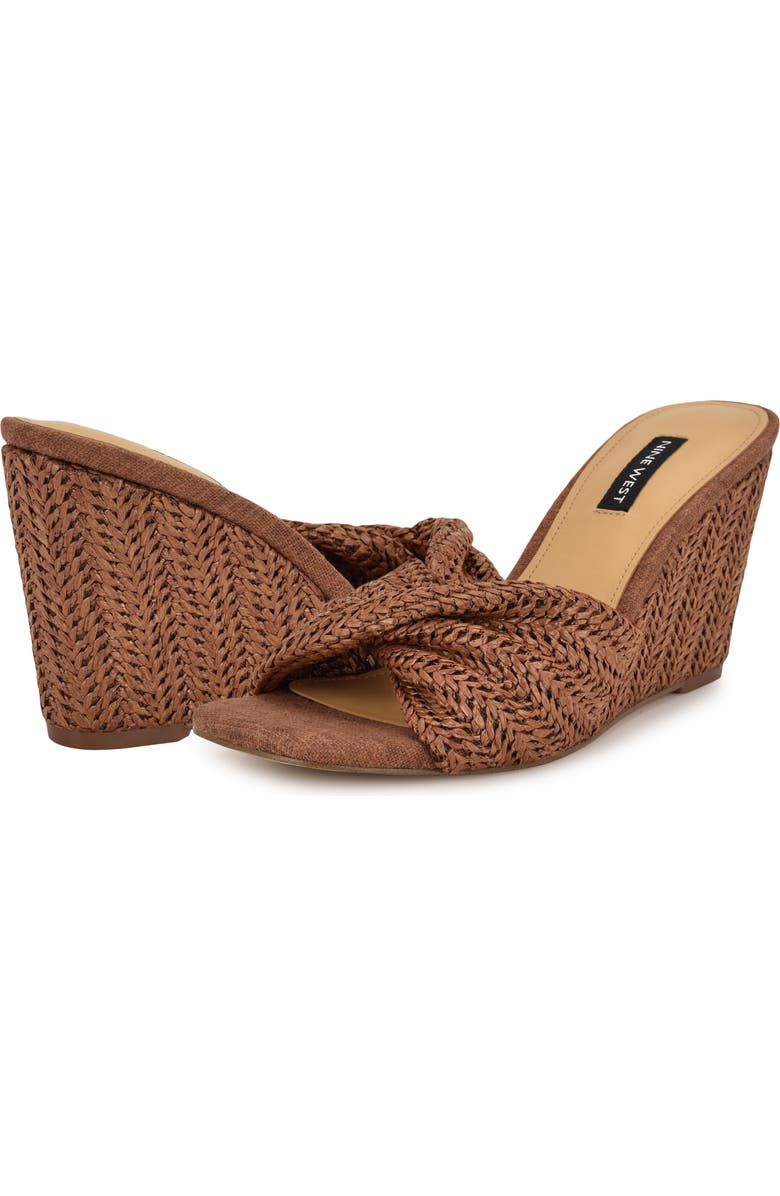 Nine West Nikhil Wedge Sandal, Alternate, color,