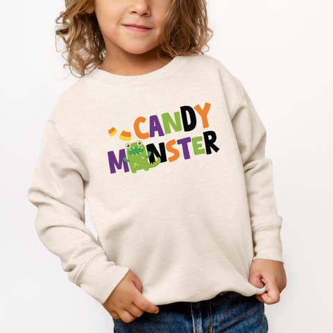 Candy Monster Colorful Toddler Graphic Sweatshirt