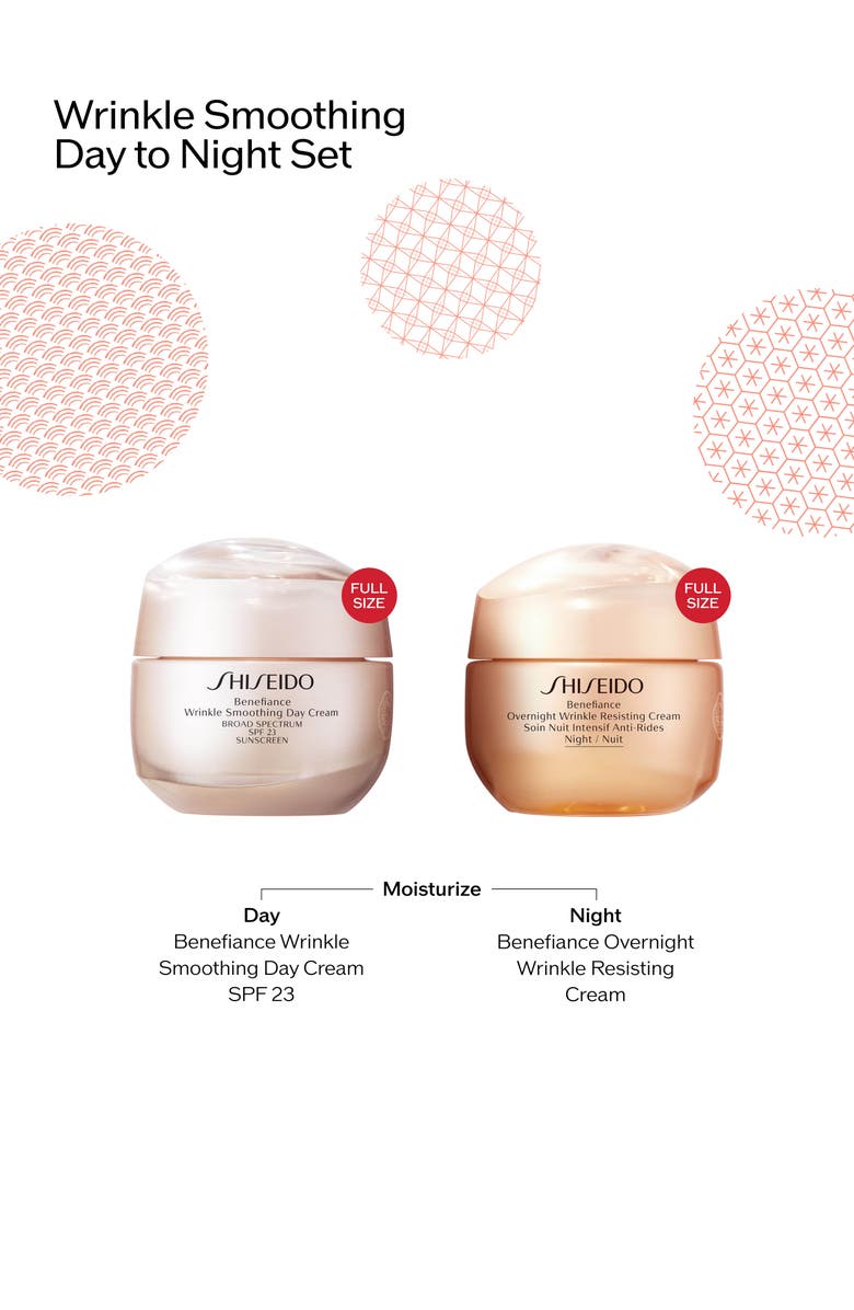 Shiseido Benefiance Wrinkle Smoothing Day To Night Set (Nordstrom Exclusive) (Limited Edition) $174 Value, Alternate, color,