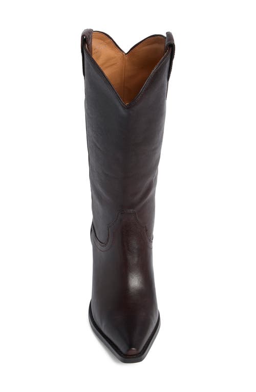 Jeffrey Campbell Floured Western Boot In Brown