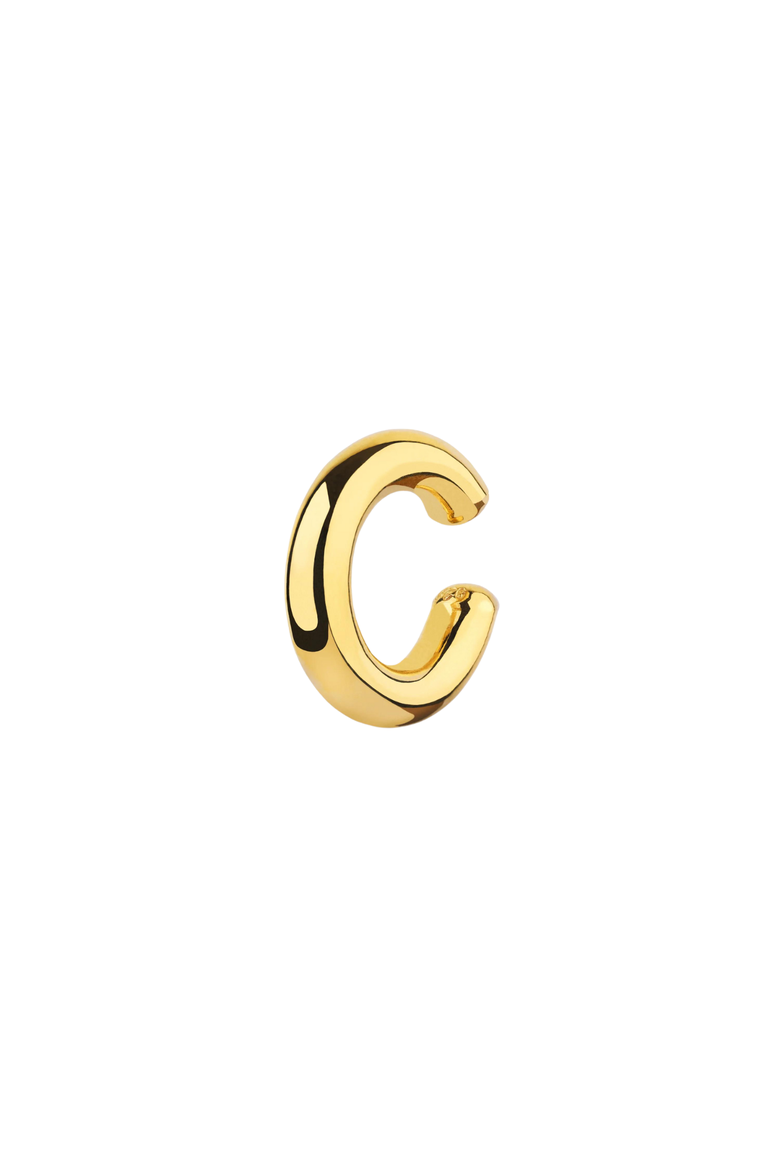 Chunky Sterling Silver Ear Cuff No Piercing 1 Piece, Main, color, Gold