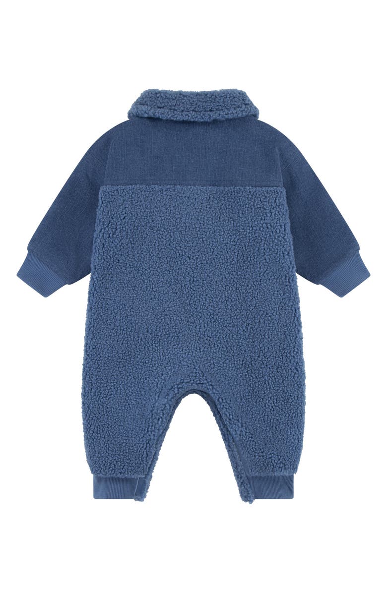 Levi's Denim & Fleece Romper, Alternate, color, Blue Horizon