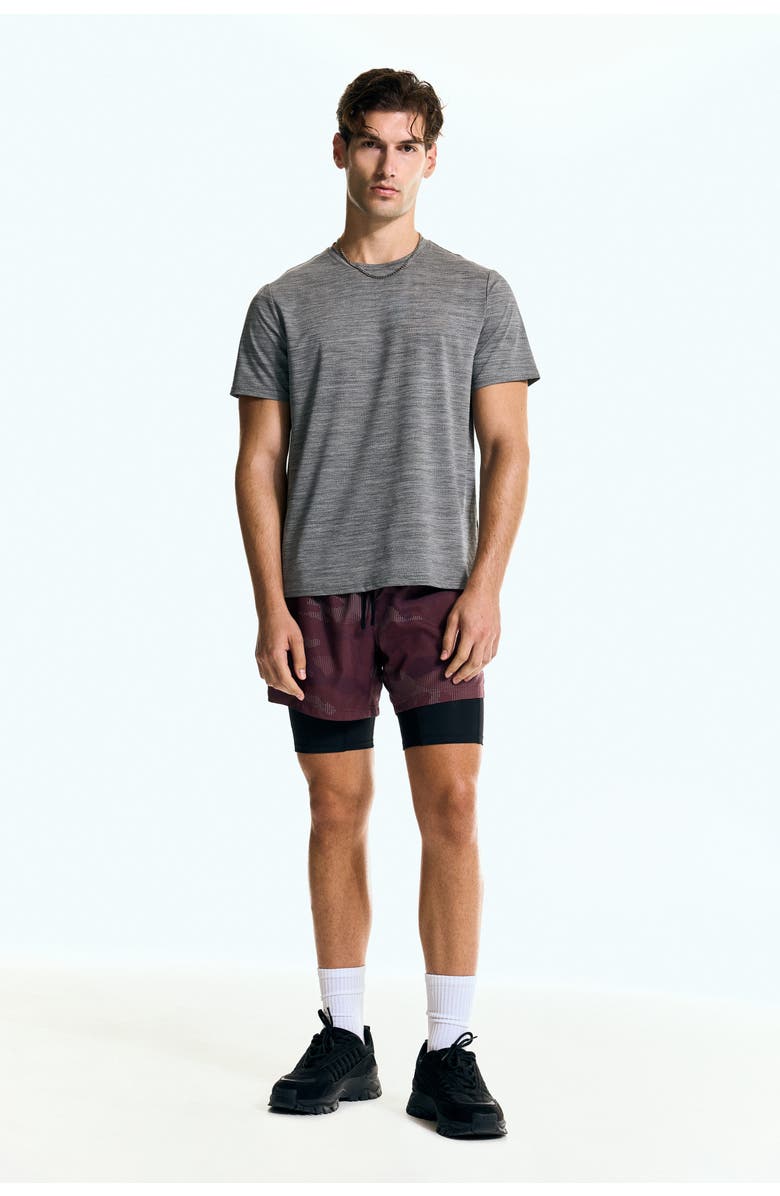 H&M Mesh Sports T-shirt With Drymove, Alternate, color, Gray Melange