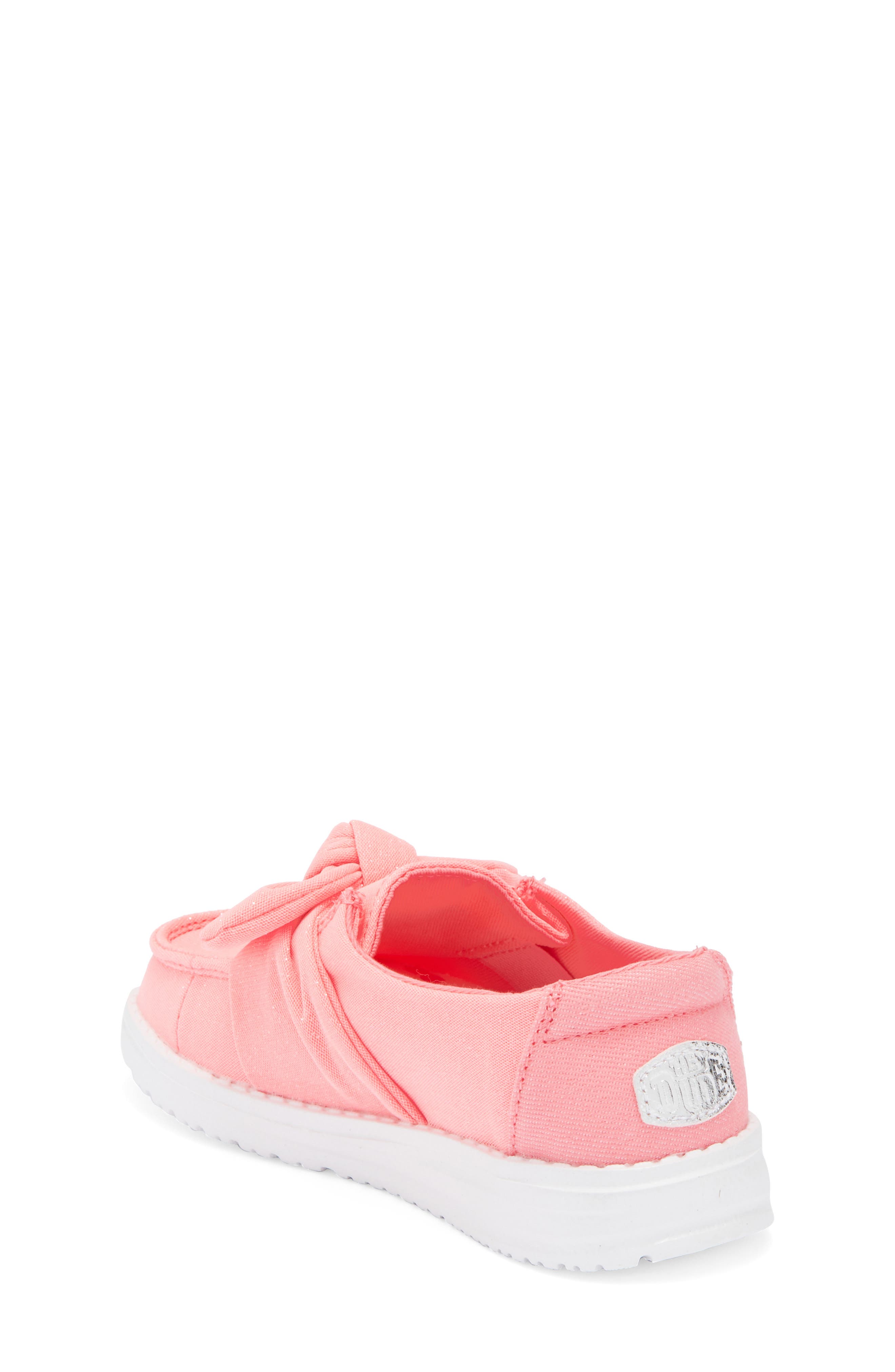 Hey Dude Kids' Wendy Bow Essentials Sneaker, Alternate, color, Pink