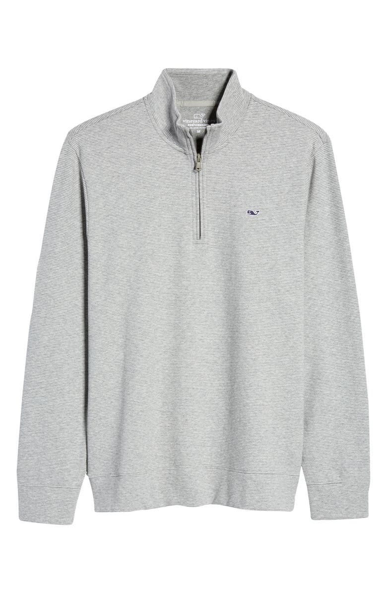 vineyard vines Coopers Town Stripe Quarter Zip Pullover, Alternate, color,