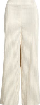 Bernardo Pinstripe Crop Pull-On Pants