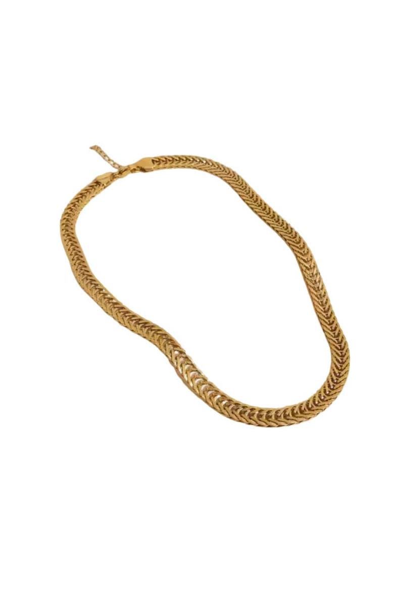 Harmonious Links Stainless Steel Chain Necklace, Alternate, color, Gold