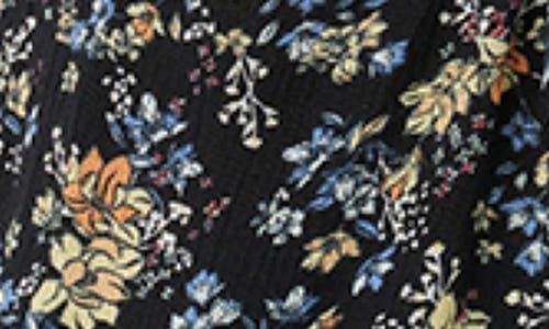 Rip Curl Pacific Rider Floral Flutter Sleeve Top In Multi