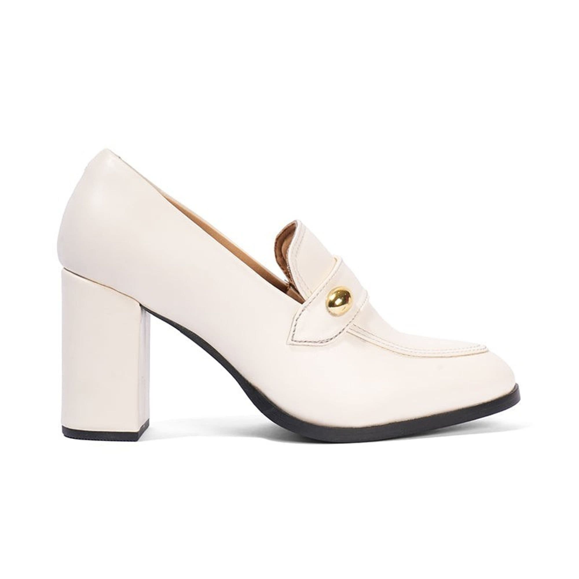 Vivienne Penny Loafer Pump, Alternate, color, White