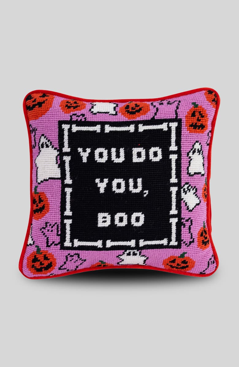 Furbish Needlepoint Pillow, Main, color, 