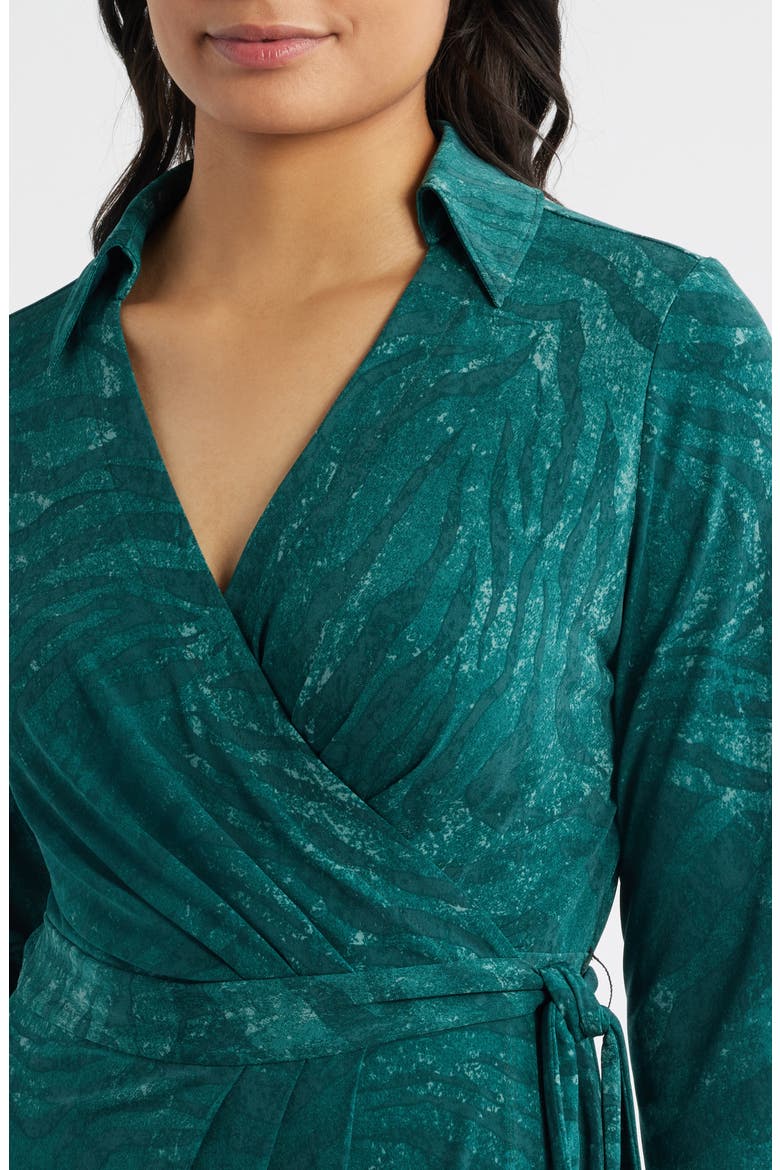 Carmela Bayside Long Sleeve Wrap Dress, Alternate, color, BRINY DEEP