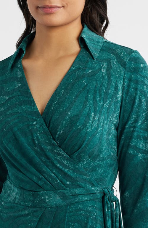 Tommy Bahama Carmela Bayside Long Sleeve Wrap Dress In Green