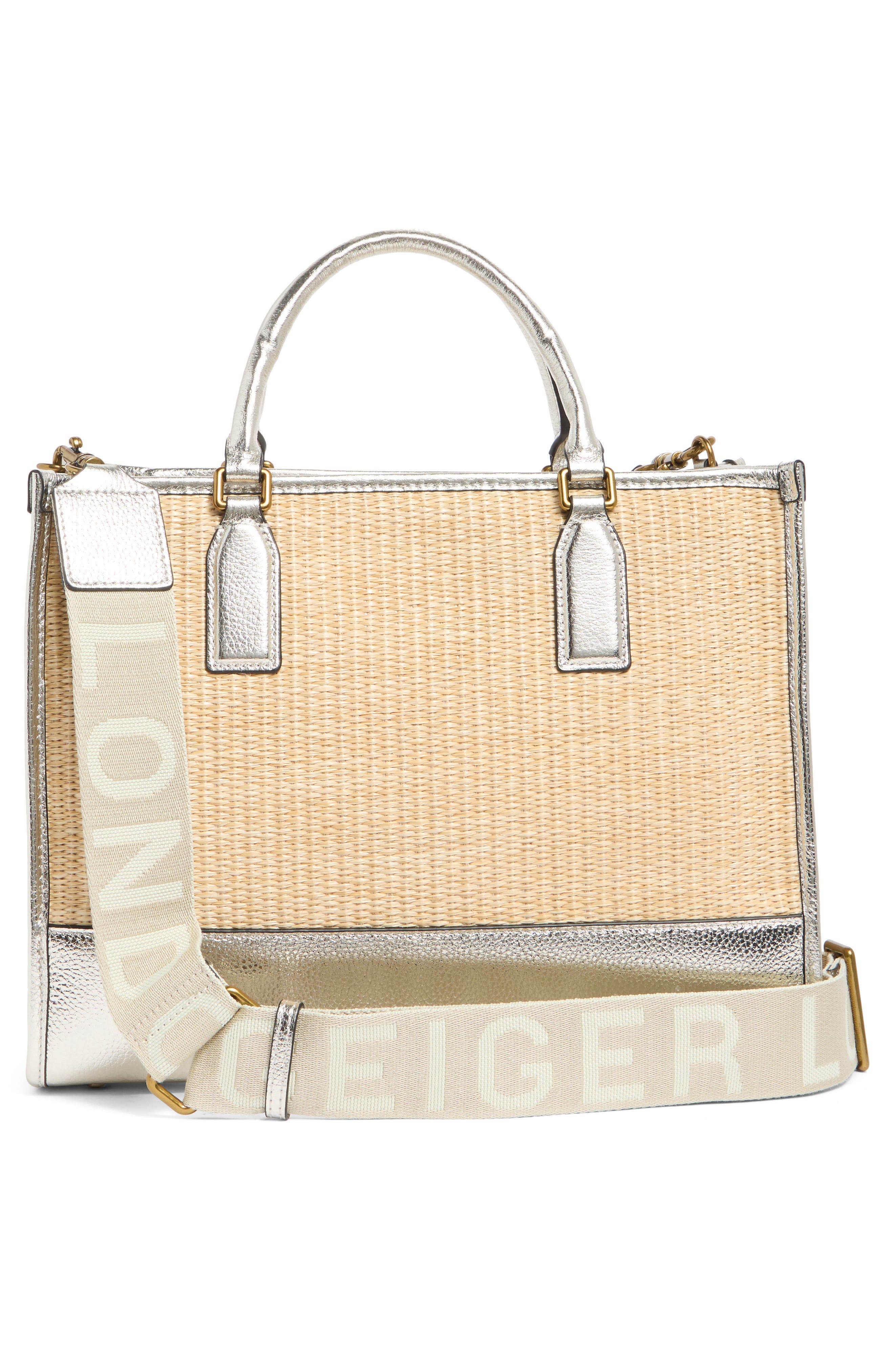 Kurt Geiger London Chiswick Top Handle Top Bag, Alternate, color, Silver Multi