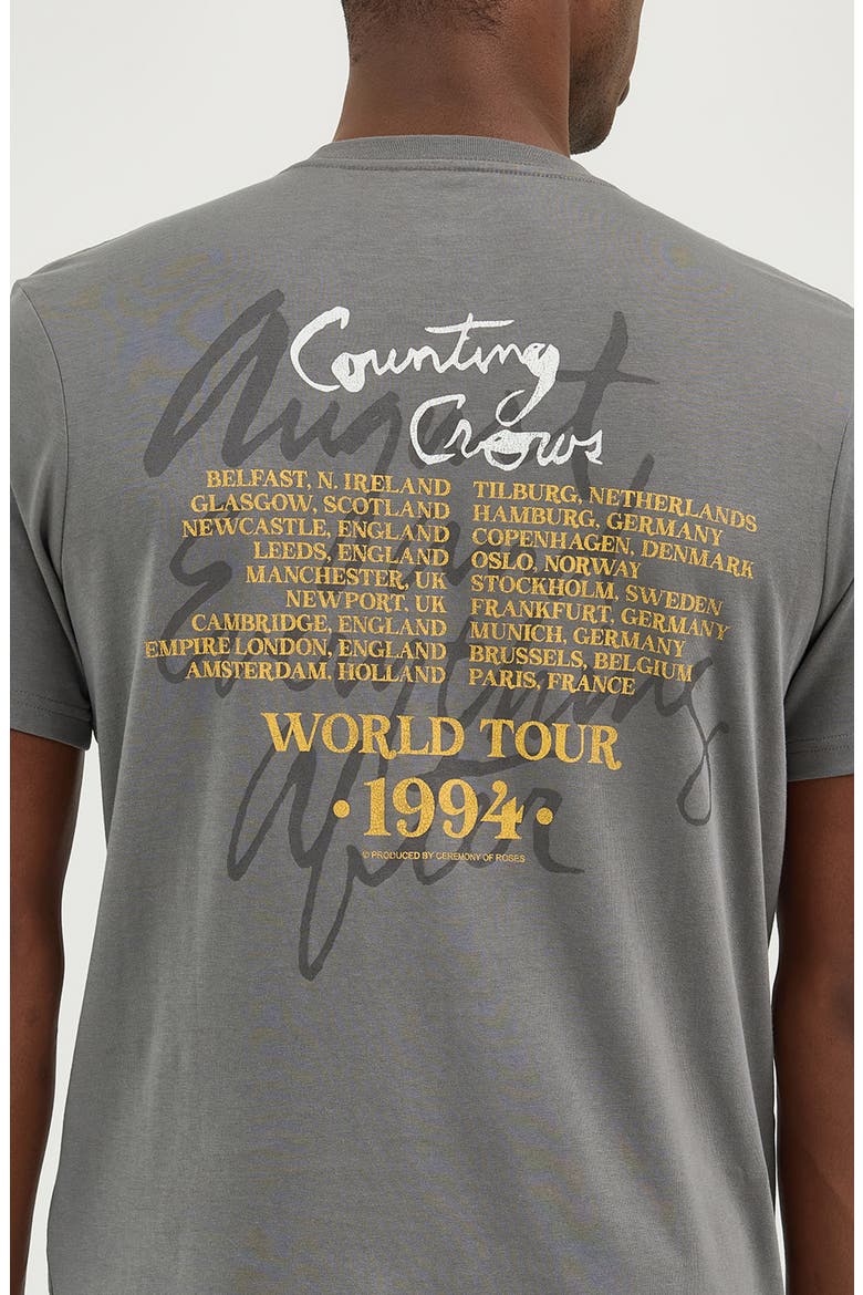 Counting Crows Graphic T-Shirt, Alternate, color, PEWTER