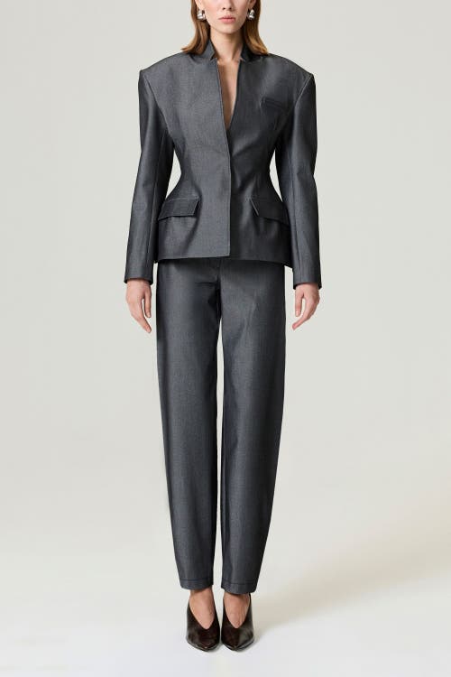 Nocturne Balloon Cut Tailored Pants In Black