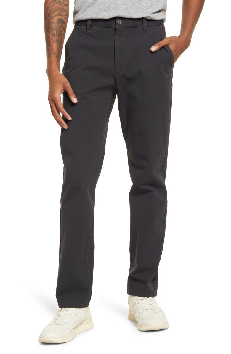 Bonobos Stretch Washed Chino 2.0 Pants, Main, color, Faded Black