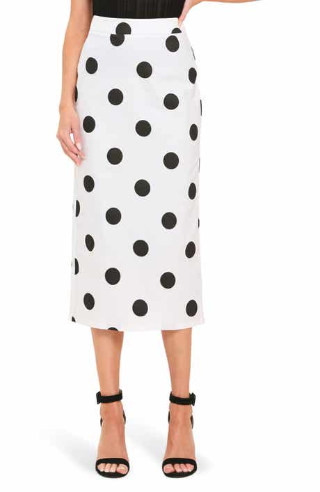 Polka Dot Pencil Skirt