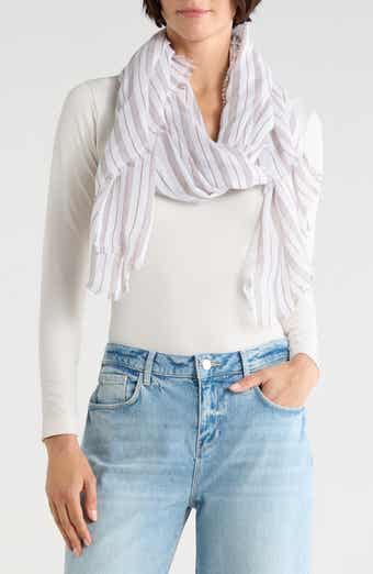 Stripe Cotton Scarf