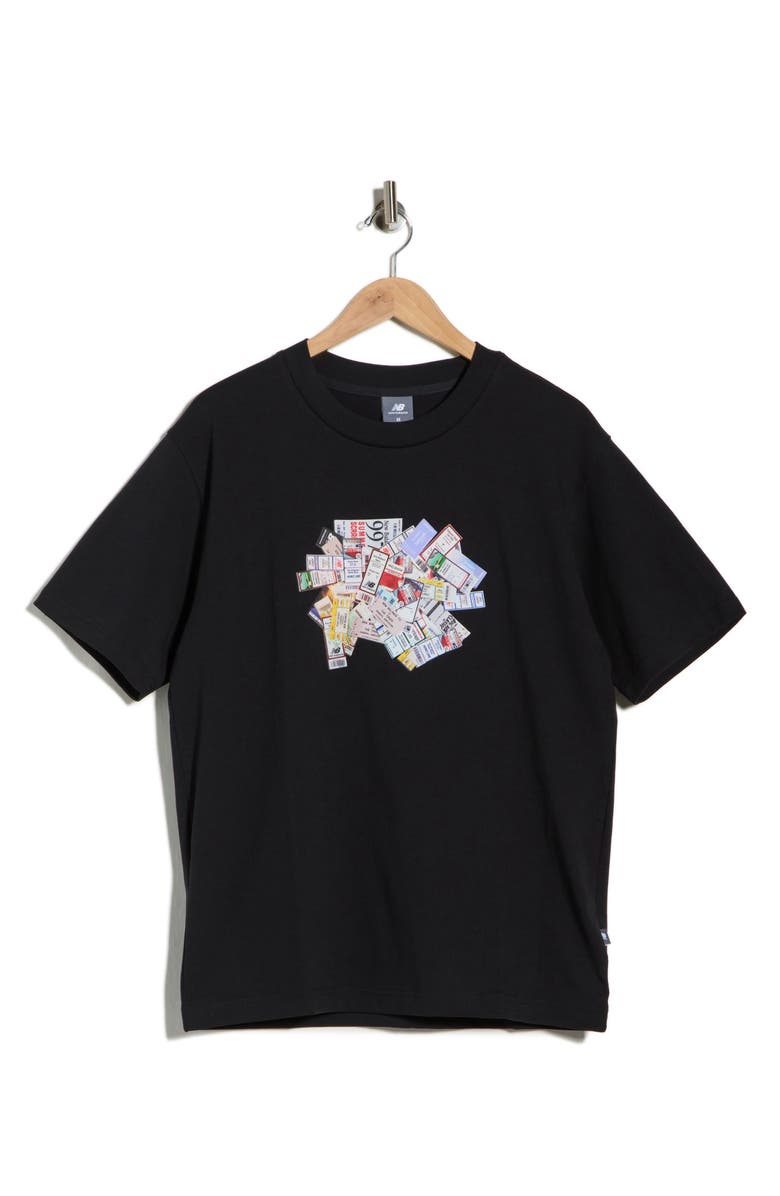 New Balance Athletics Ticket Graphic T-Shirt, Main, color, Black