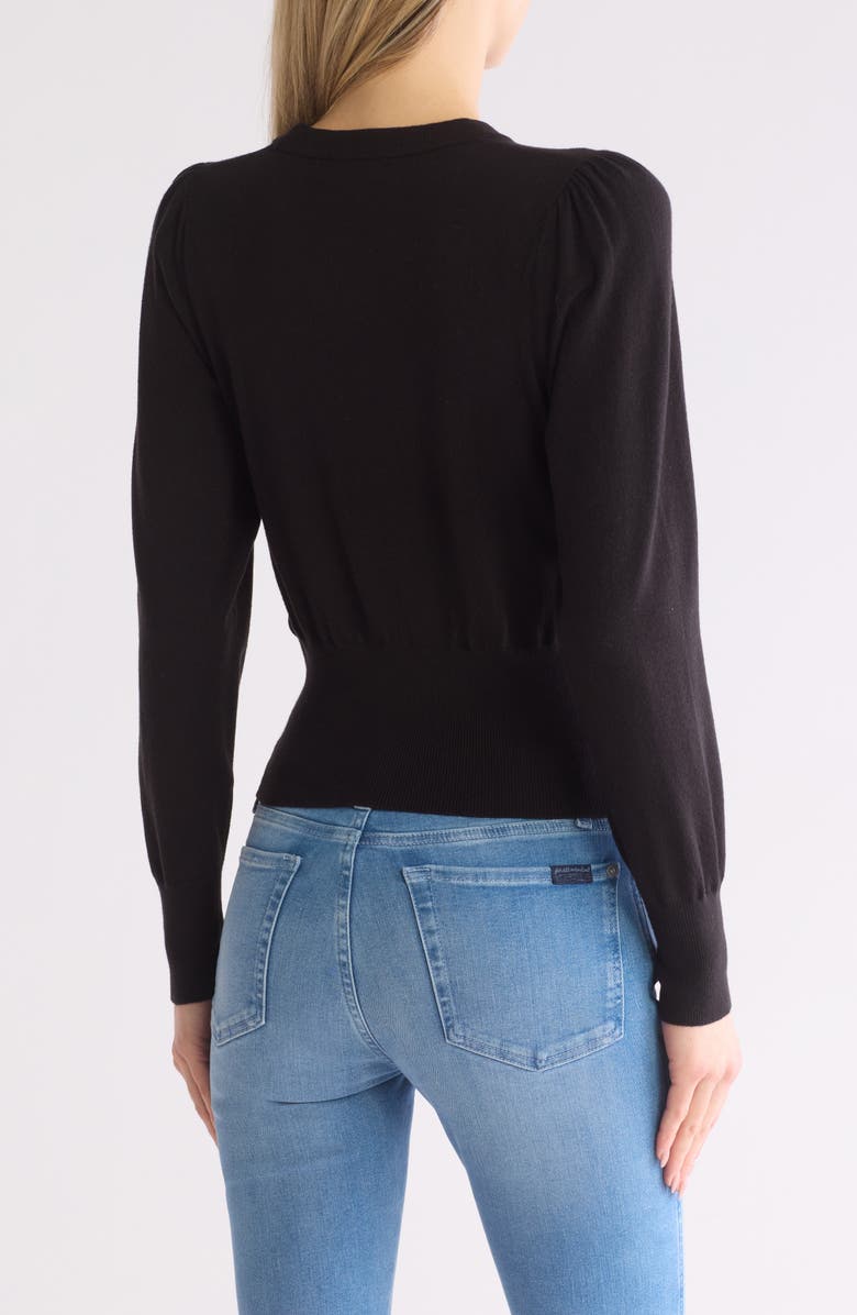 7 For All Mankind Crewneck Puff Sleeve Sweater, Alternate, color, 