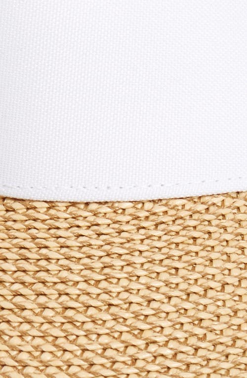 Eric Javits Squishee Straw Champ Custom Fit Visor In Brown