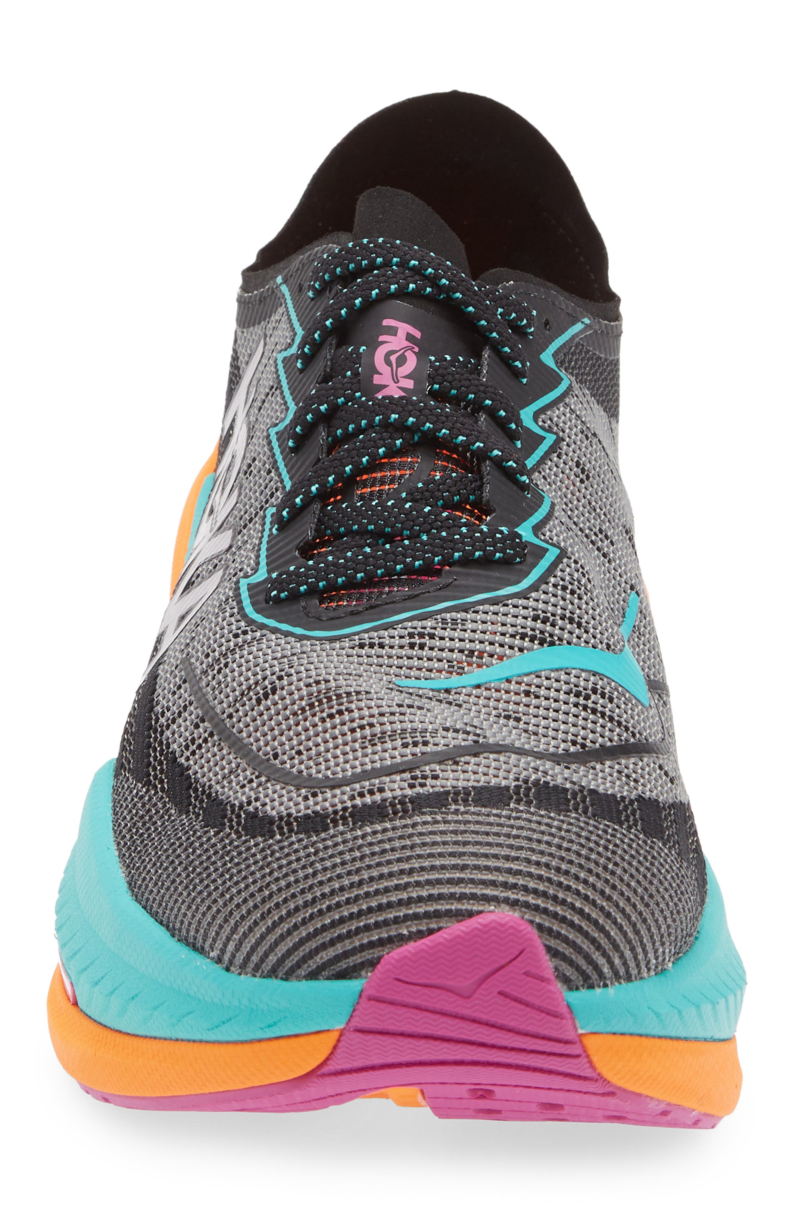 HOKA Mach X 2 Running Shoe, Alternate, color, Black / Electric Aqua