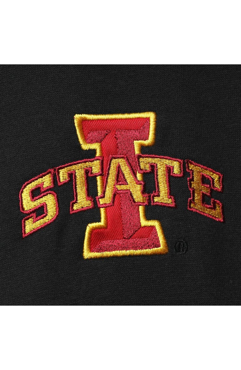 COLOSSEUM Men's Colosseum Black Iowa State Cyclones Tortugas Logo Quarter-Zip Jacket, Alternate, color, 