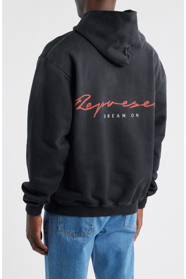 Chrome Flight Graphic Hoodie, Alternate, color, STAINED BLACK