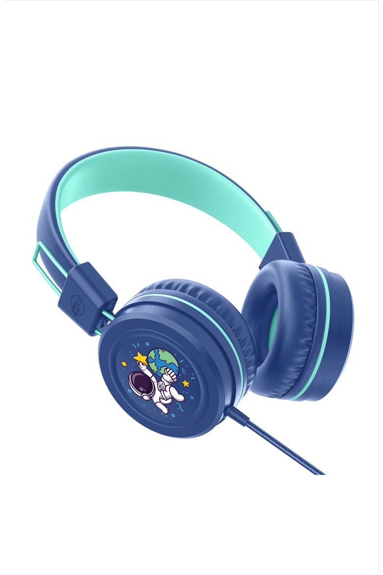 KidJamz KJ55AUX  3.5mm Headphones for Kids w/ Mic, Alternate, color, Blue