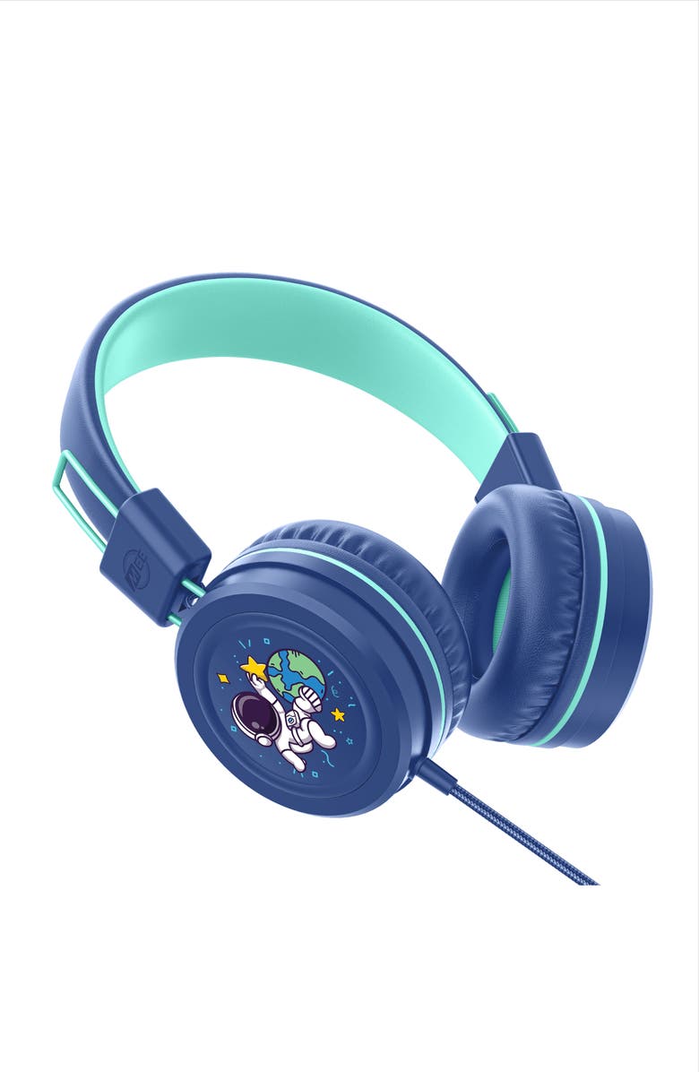MEE audio KidJamz KJ55AUX (2 Pack) 3.5mm Safe Listening Kid's Headphones with Headset, Alternate, color, Blue