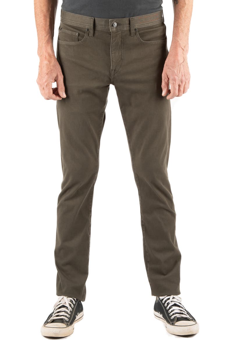 Denit Slim Fit Jeans, Main, color, MILITARY GREEN
