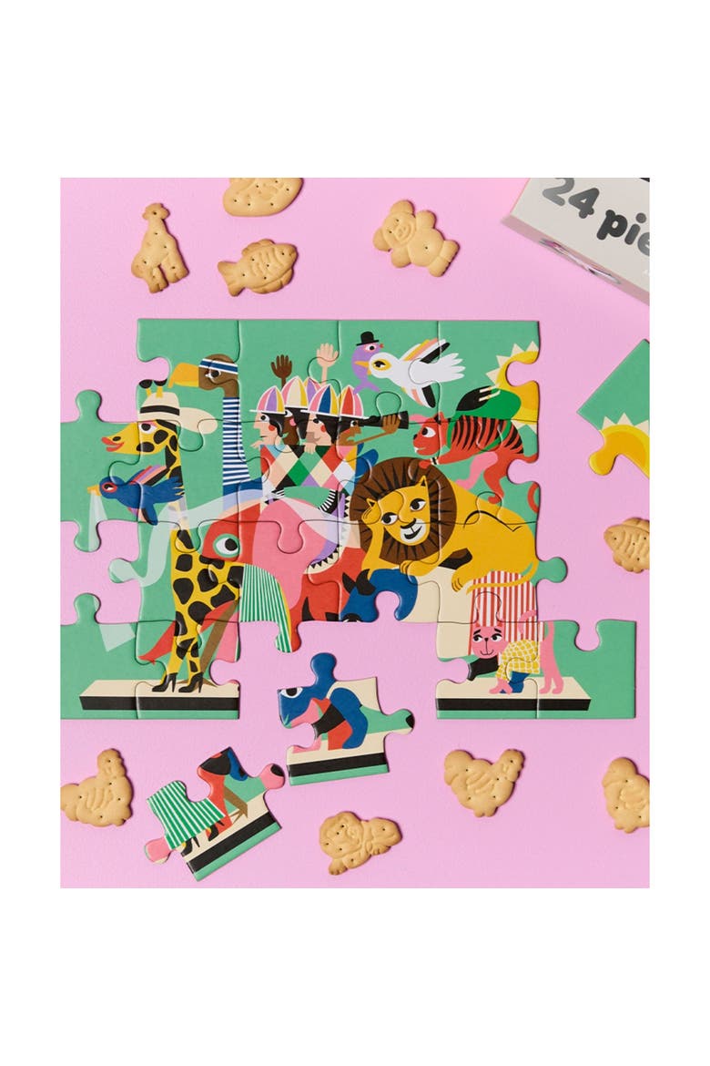 Animal Carnival 24 Piece Puzzle, 10.6 x 7 Inches, Alternate, color, Multicolored