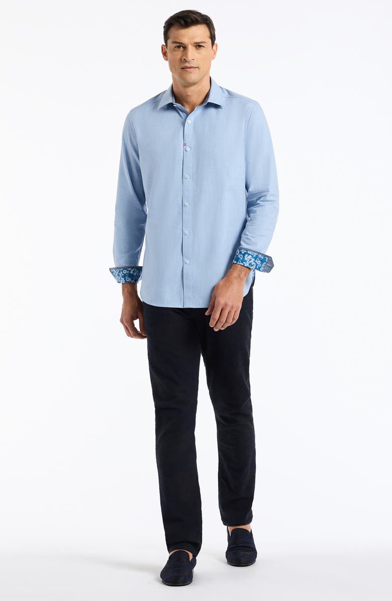 Robert Graham Mason Long Sleeve Button-Up Shirt, Alternate, color, Light Blue