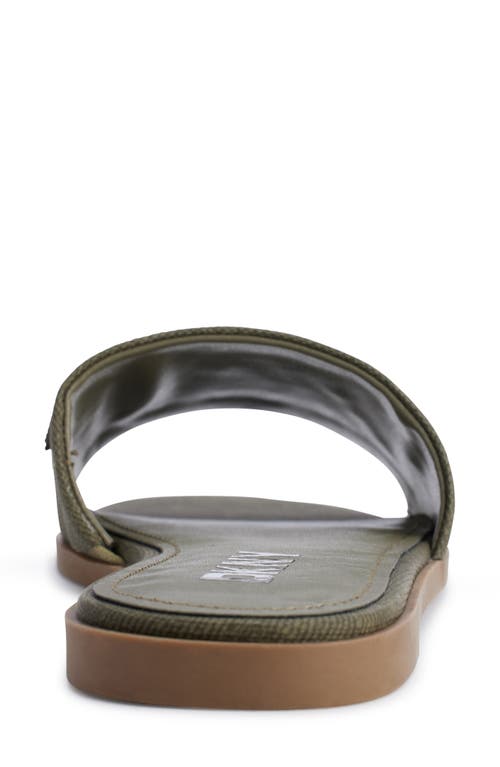 Dkny Willow Slide Sandal In Green