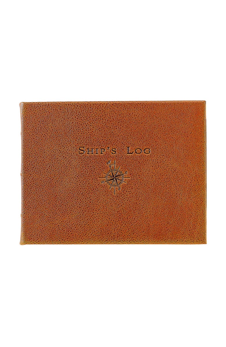 Graphic Image Ship's Log, Main, color, Cognac