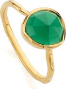 Monica Vinader Siren Green Onyx Stacking Ring
