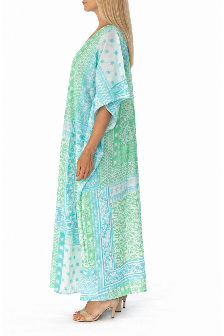 Long Cotton Cover-Up, Alternate, color, BLUE