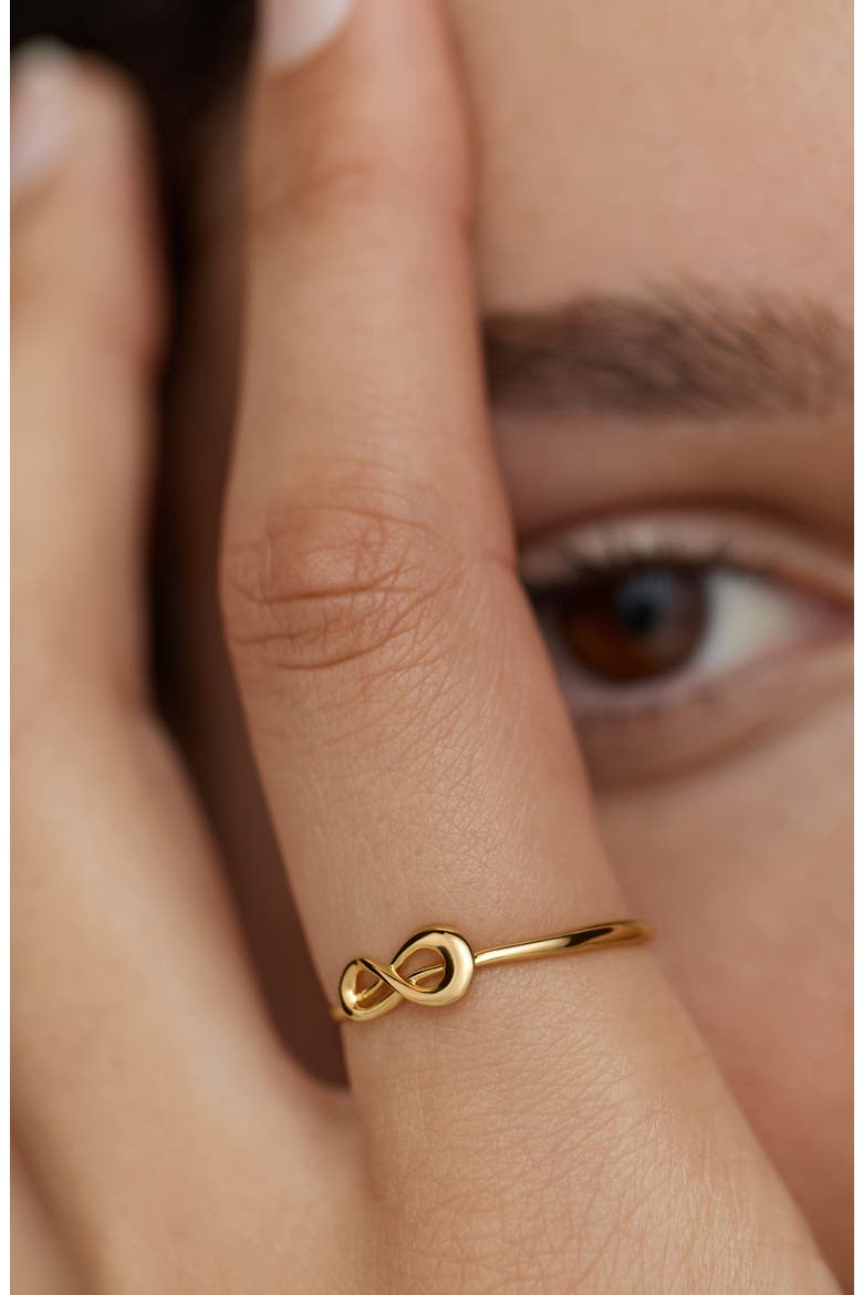 Infinity Ring, Alternate, color, 18CT GOLD VERMEIL