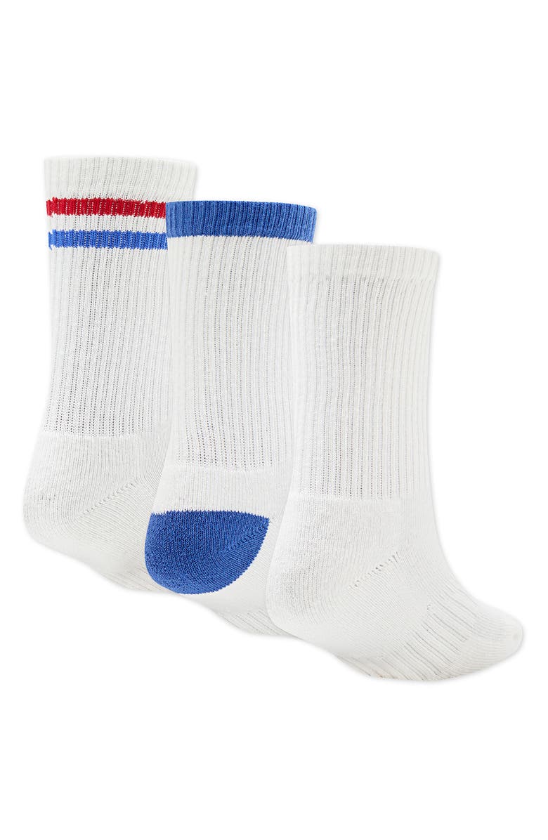 Nike Kids' Retro Graphics Assorted 3-Pack Crew Socks, Alternate, color, Sail