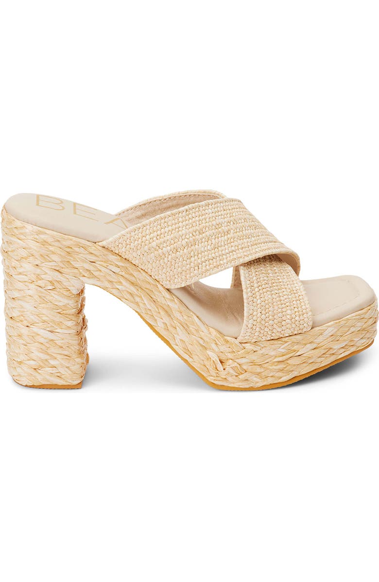 BEACH BY MATISSE Caravan Platform Sandal, Alternate, color, Natural